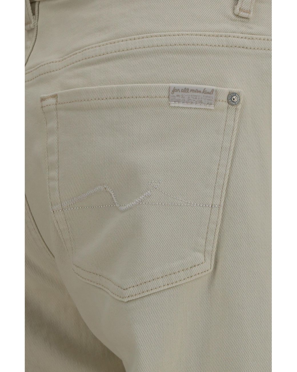 7 For All Mankind Gray Jeans Calie Straight General Cotton