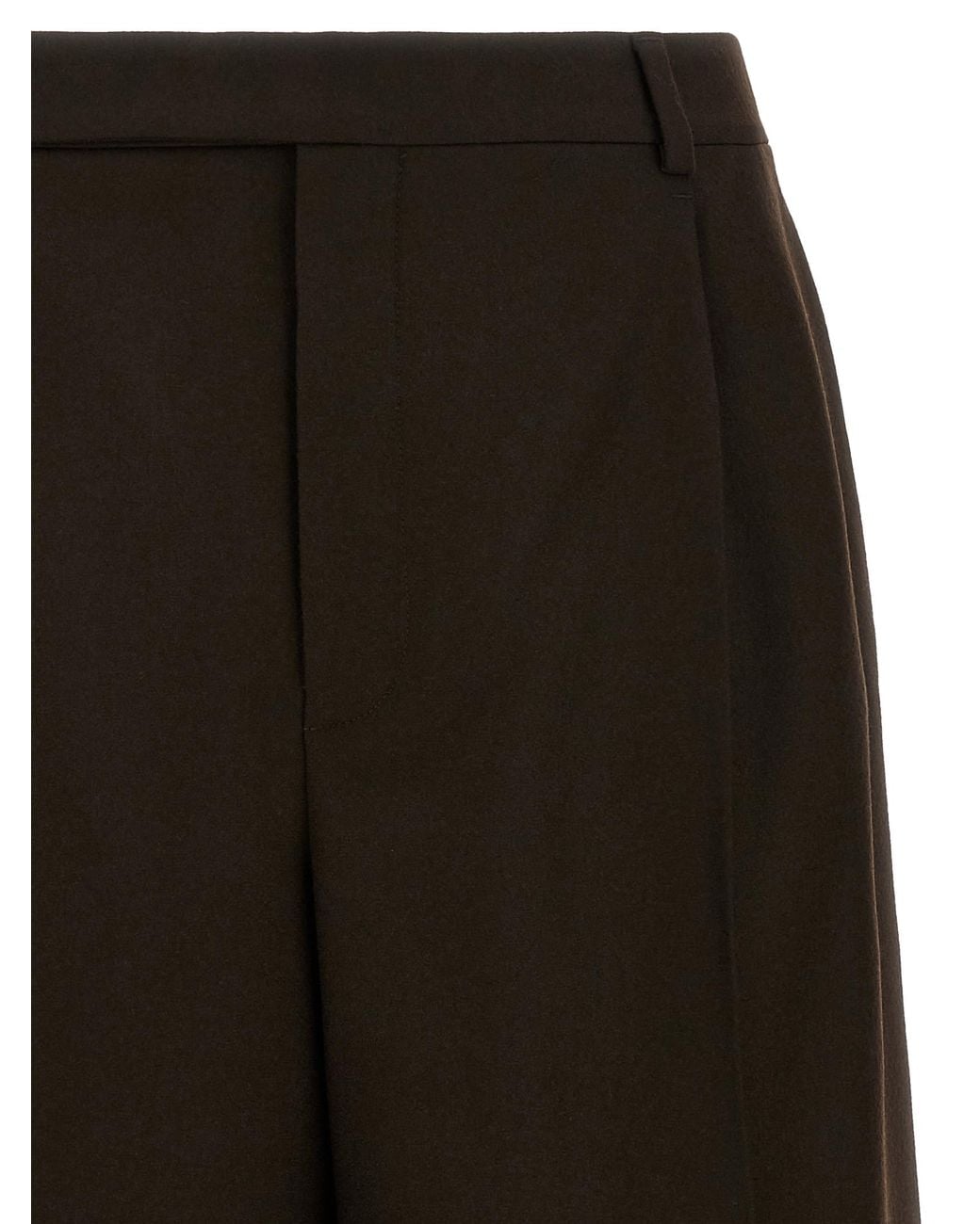 Saint Laurent Black Saint Laurent Wool Flannel Bermuda Shorts for men