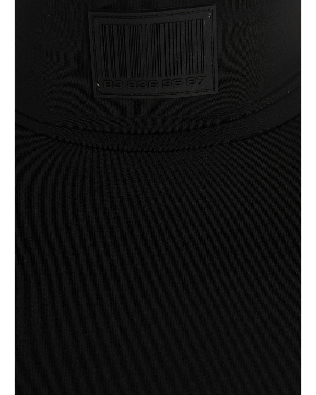 VTMNTS Black Logo Lycra Sweater Polyamide Elastane Sweater, Cardigans for men