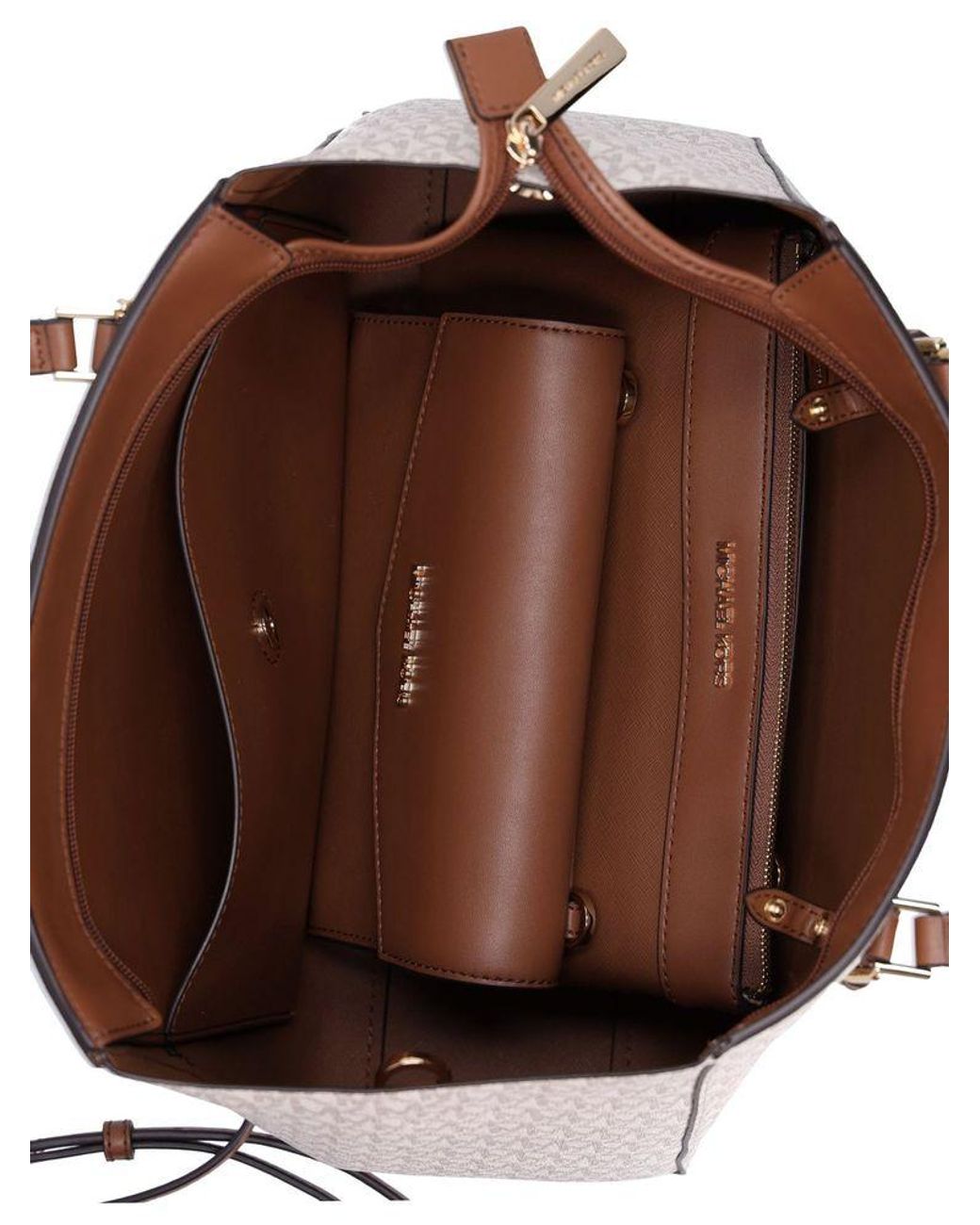 Michael Kors Natural Tote Bag 88.Coated Canvas Tote-Bags