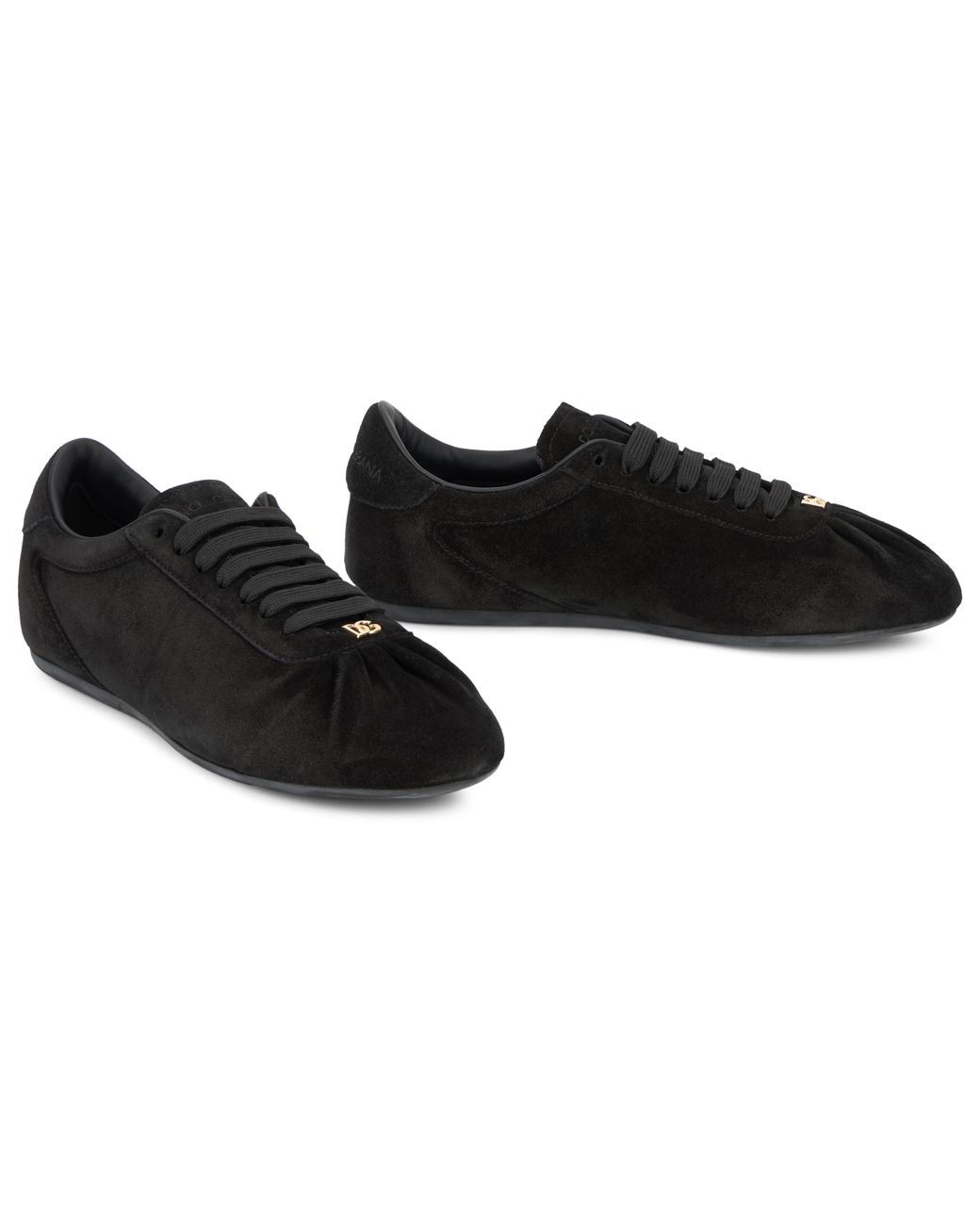 Dolce & Gabbana Black Sneakers Calfskin Trainers