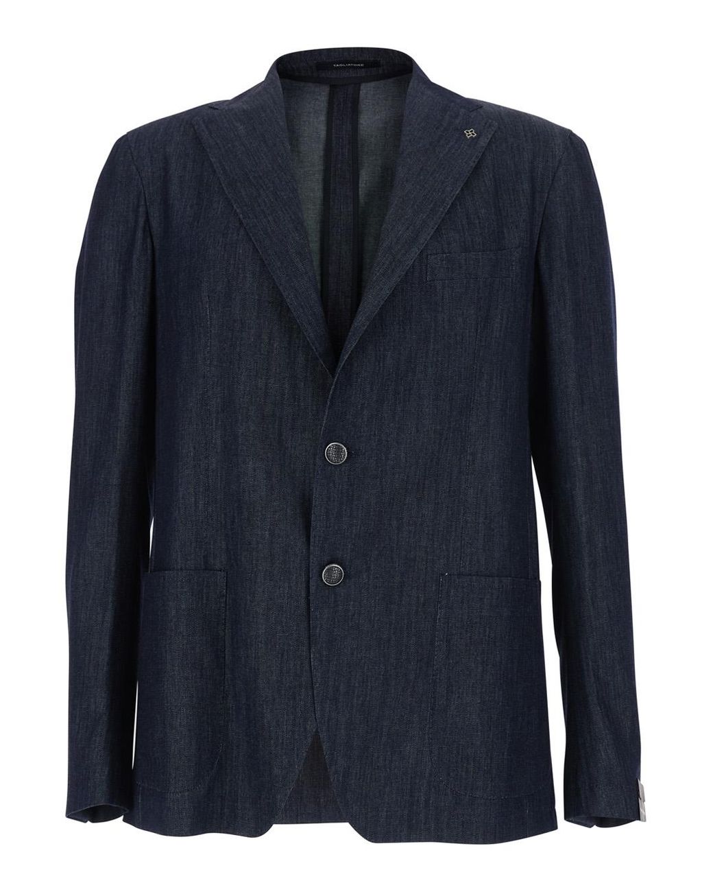 Tagliatore Blue Single-Breasted Jacket for men
