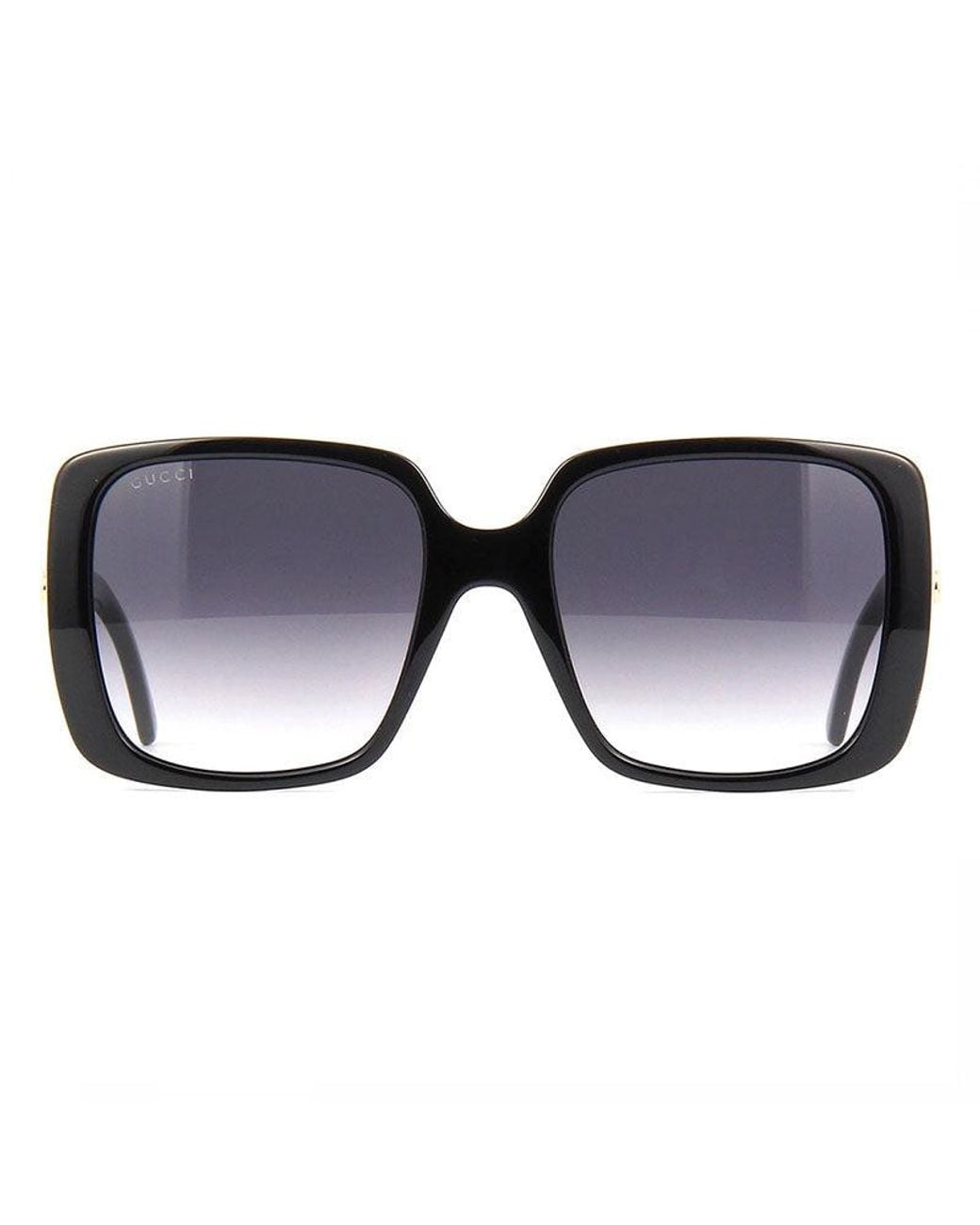 Gucci Black Sunglasses Rectangle Full Rim, Frame And Lens Gg0632S001