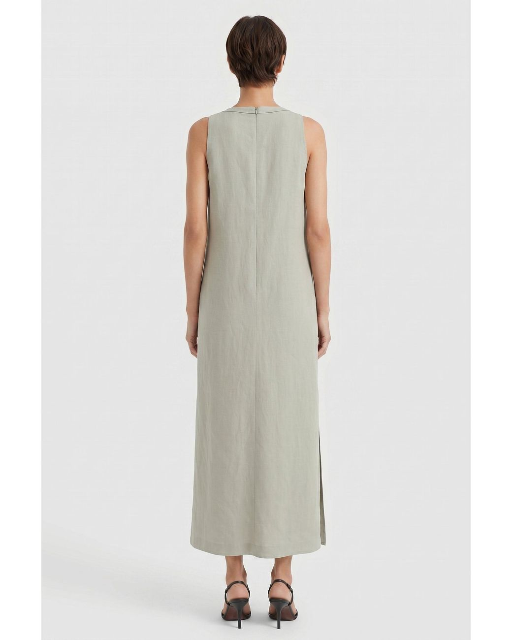 Brunello Cucinelli Multicolor Light Linen Blend Dress