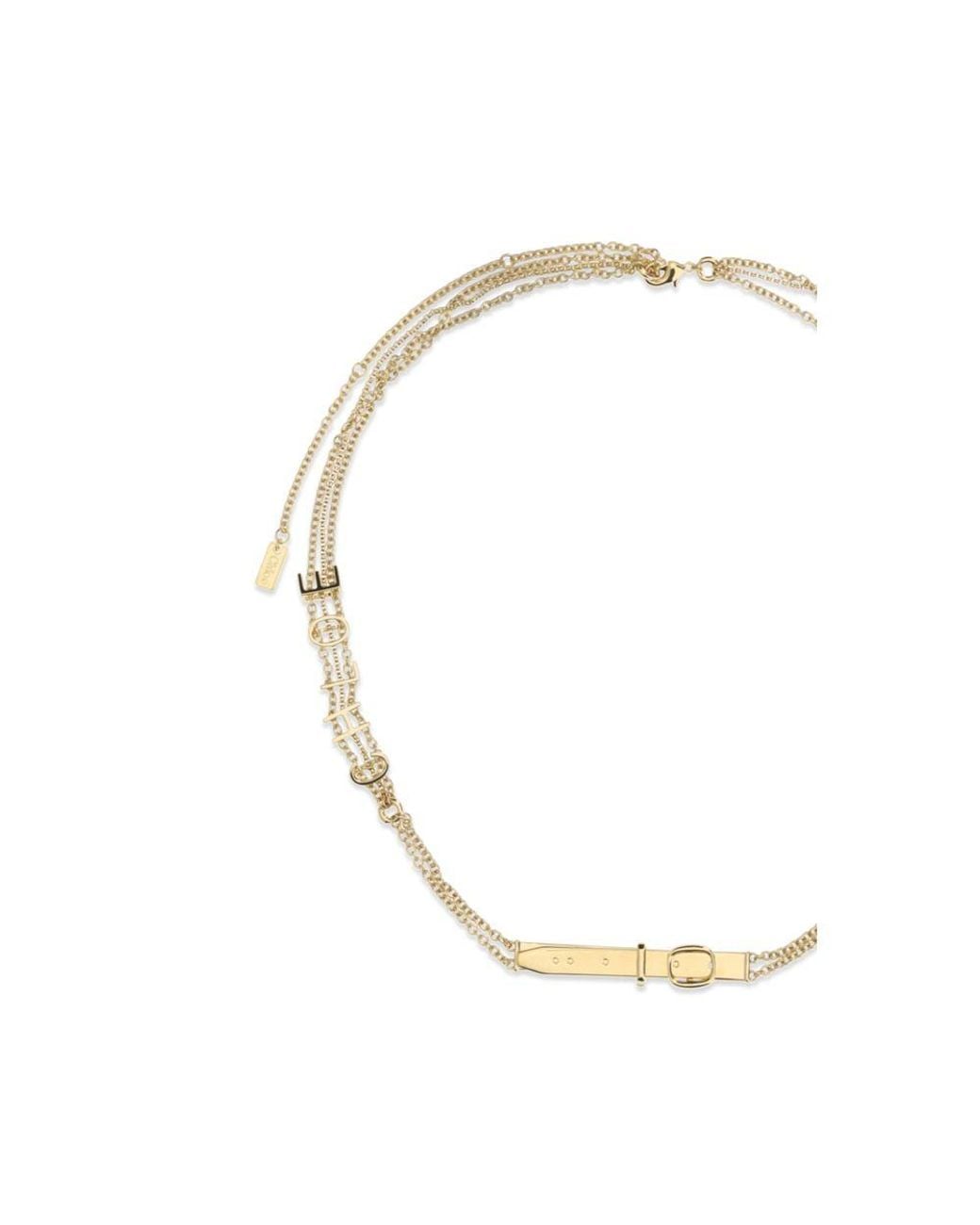 Chloé Metallic Gold Brass Regular Belt