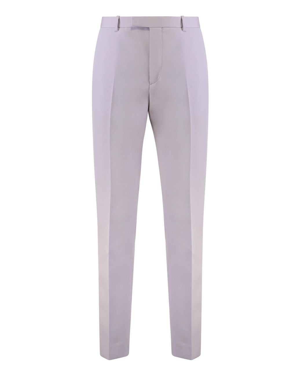 Gucci Gray Gucci Wool Gabardine With Back Split Trousers for men