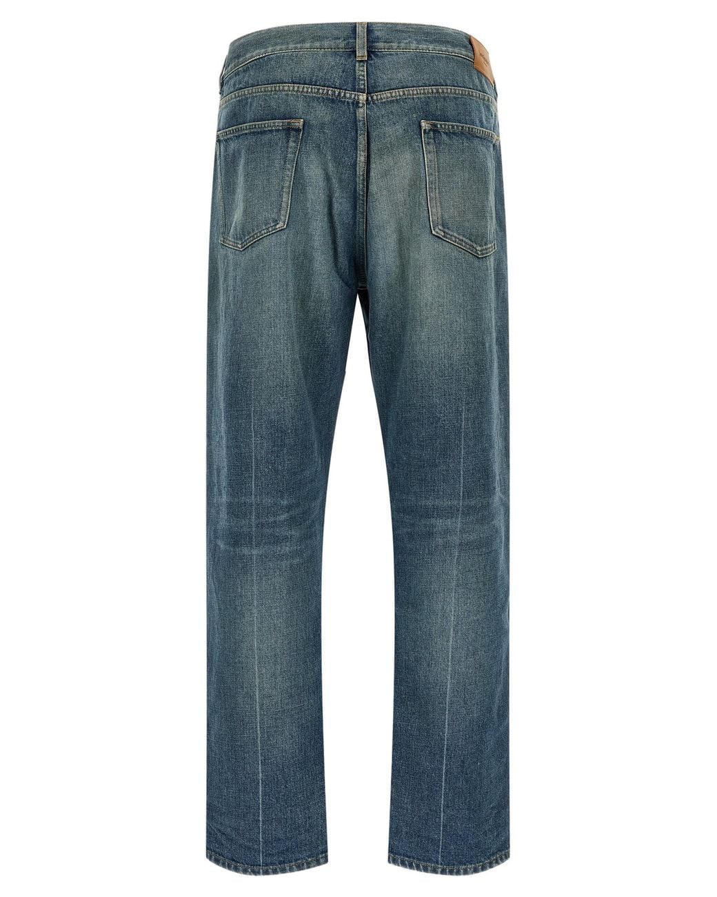 Saint Laurent Blue Saint Laurent Tapered Cotton Denim Jeans for men