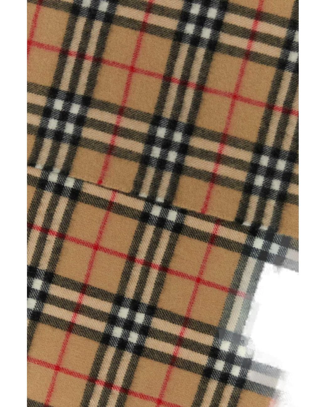 Burberry Black Burberry Cashmere Check Scarf