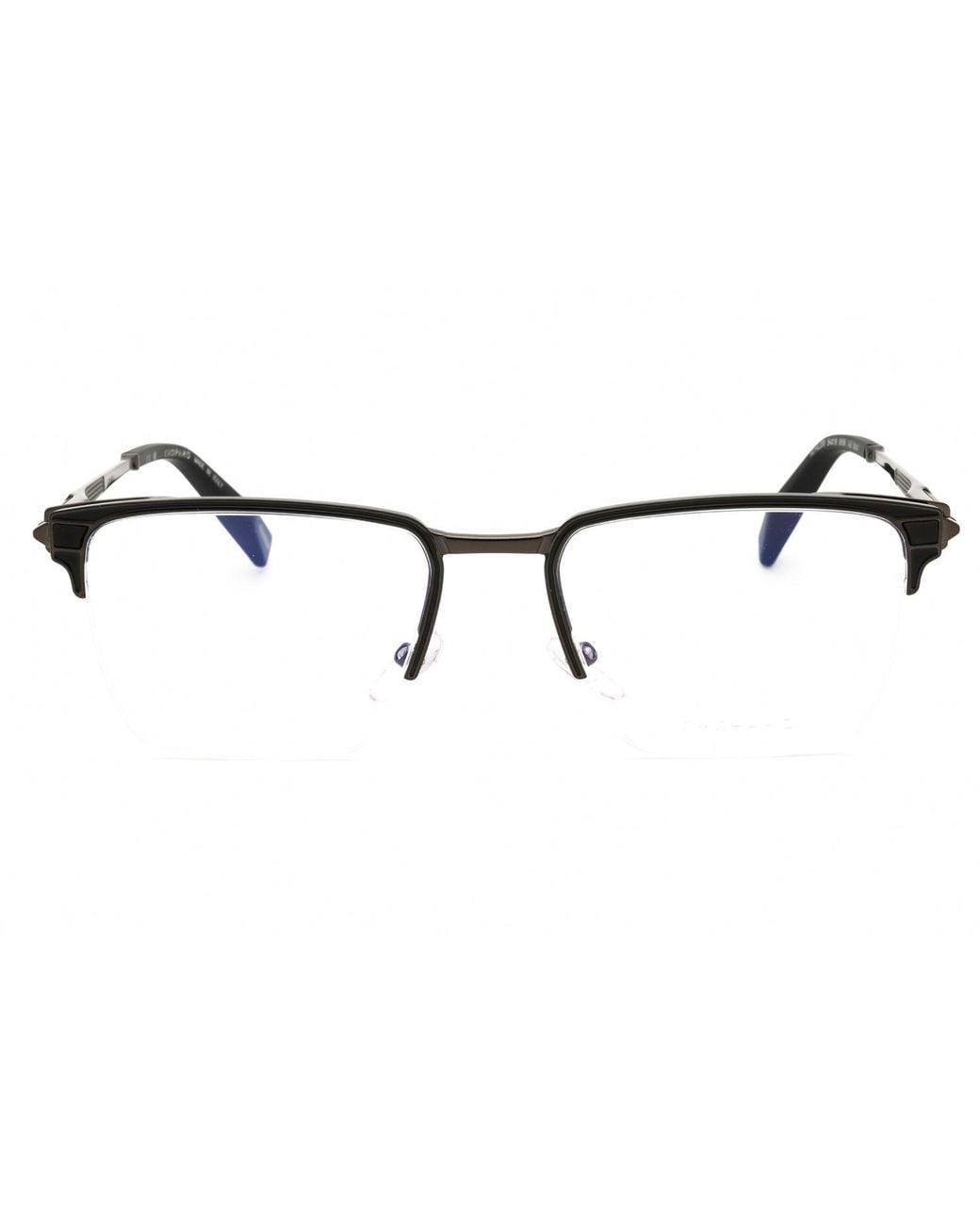 Chopard Black Chopard Vchl20V Rectangular Metal Frame Eyeglasses
