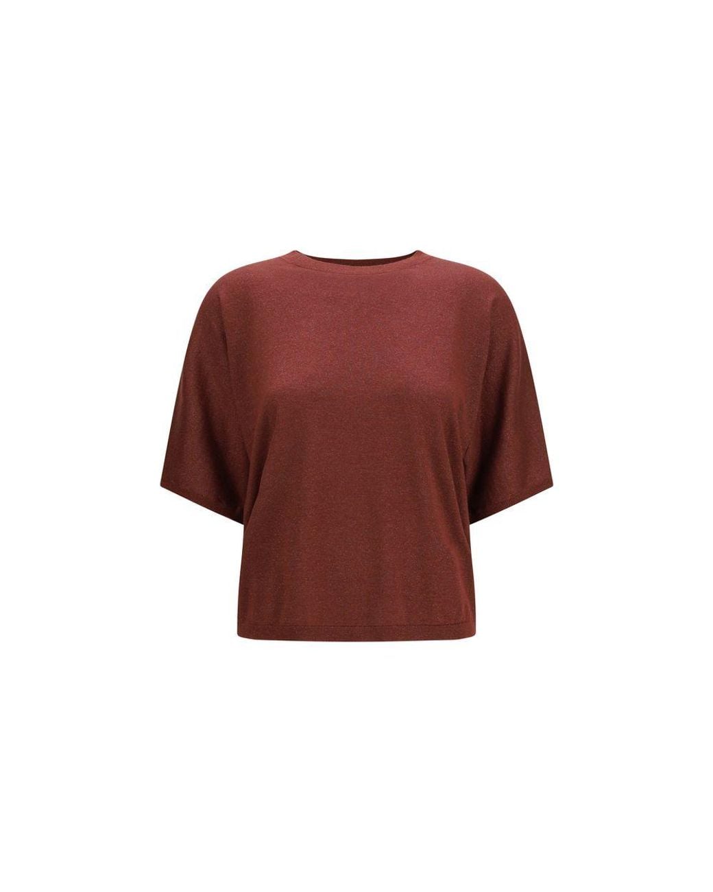 Brunello Cucinelli Red Bordeaux Cashmere Sweatshirt