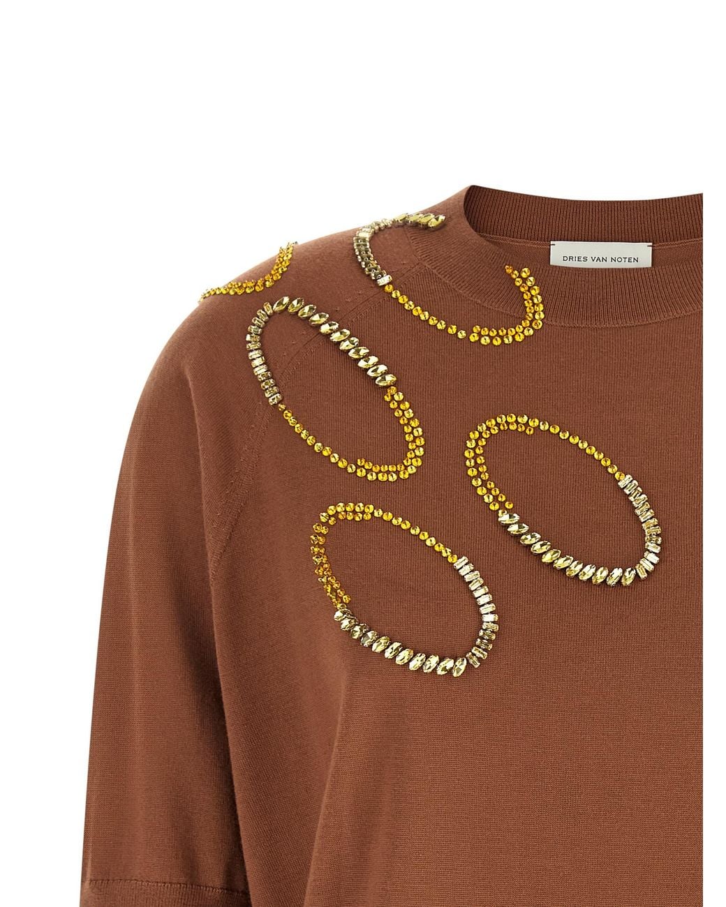 Dries Van Noten Brown 'Tuan' Sweater