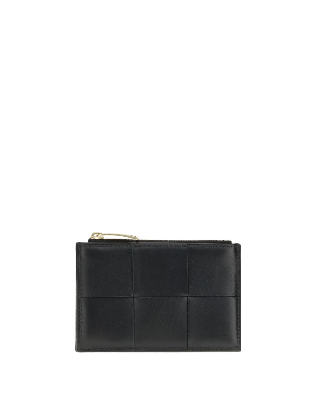 Bottega Veneta Black Card Holder Lambskin- Wallets & Purses