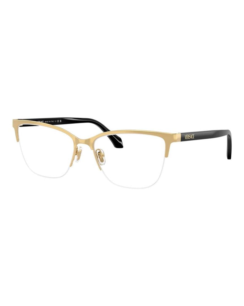 Versace Metallic Frame And Lens Eyeglasses for men