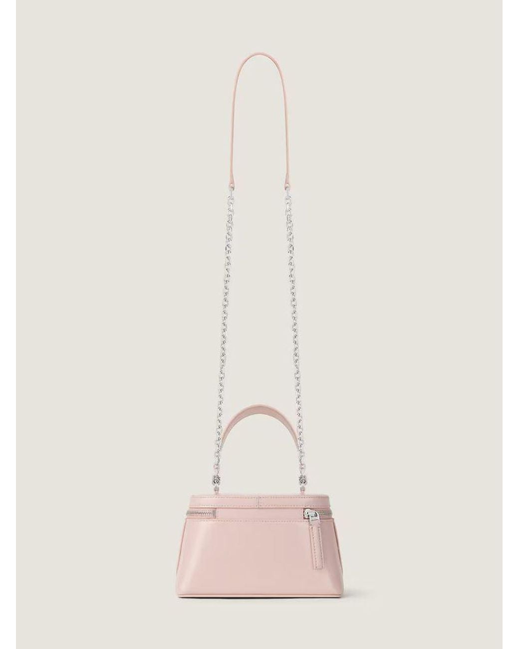 Givenchy Pink Givenchy Glazed Leather Top Handle Bag