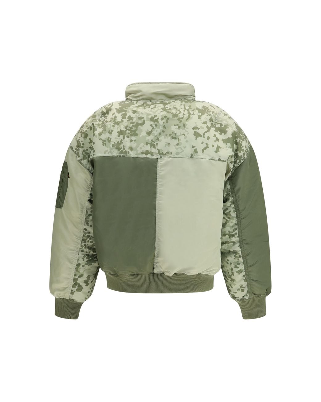 Alpha Industries Green N-2B Colorblock Mod Bomber Jacket Nylon for men