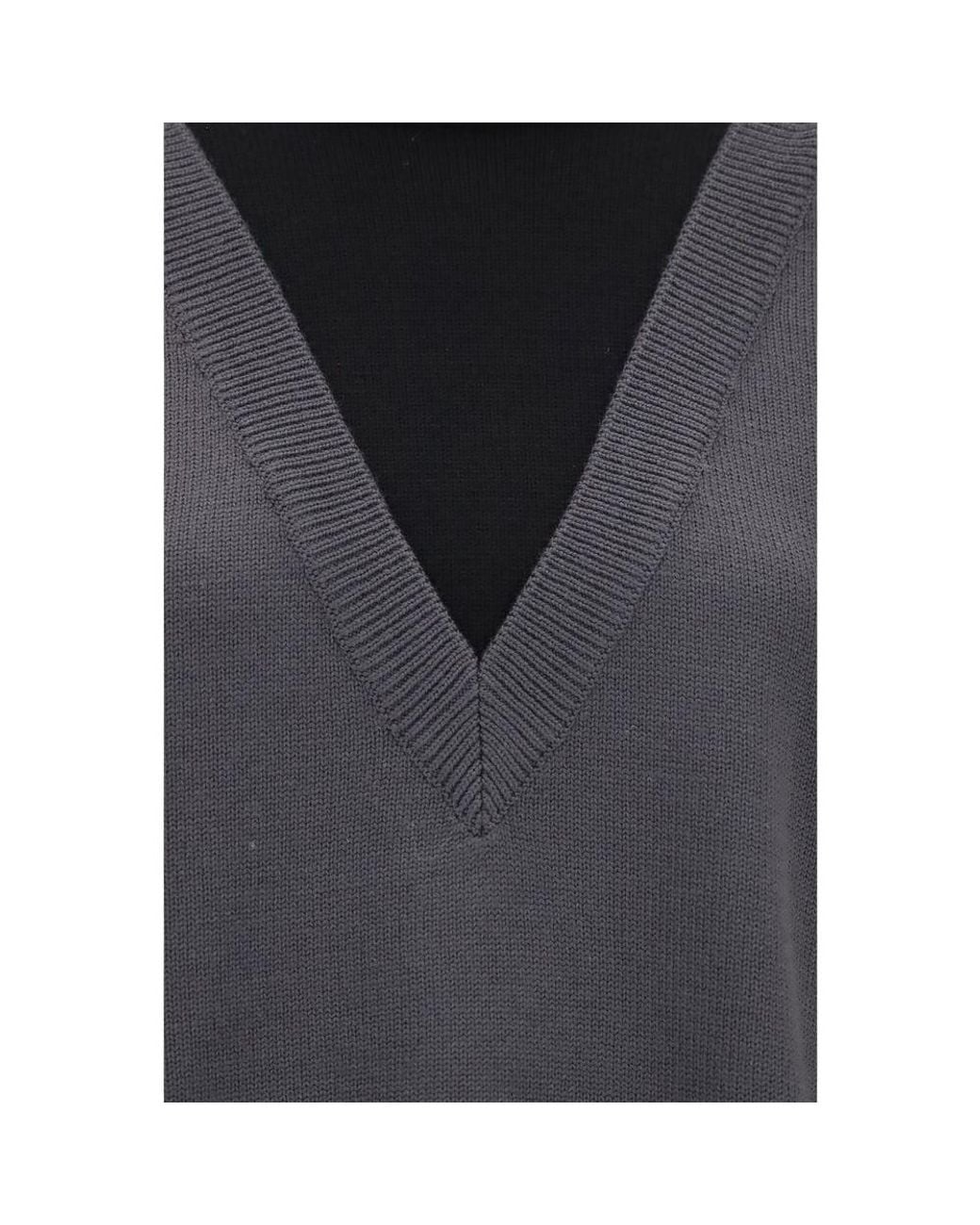 MM6 by Maison Margiela Gray Black Wool Oves Aries Sweatshirt