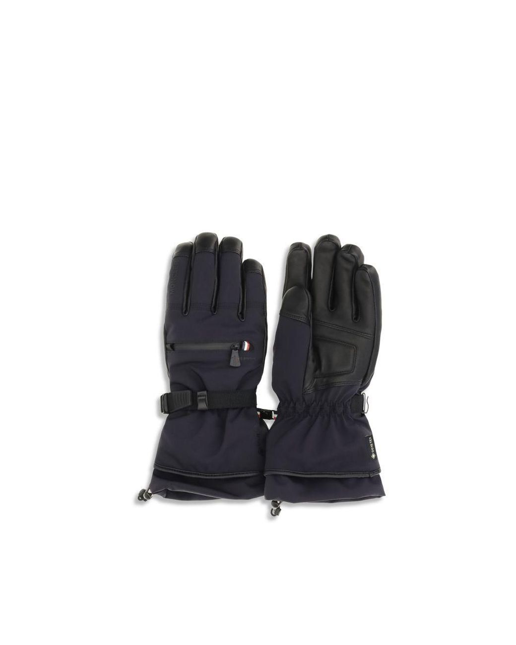 Moncler Blue Nylon Gloves for men