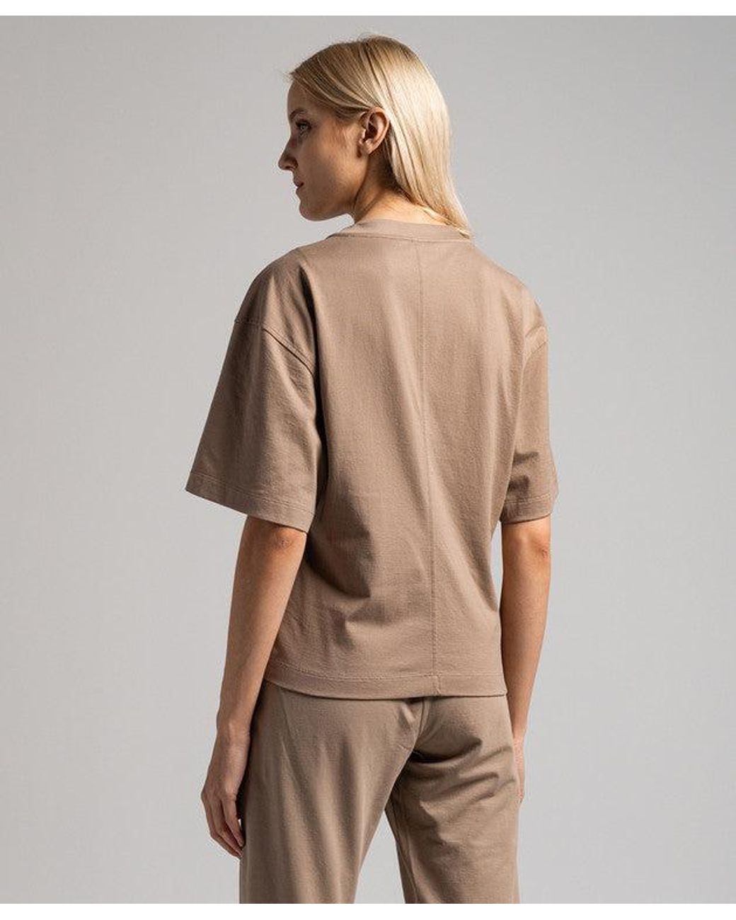 Brunello Cucinelli Natural Taupe Cotton Relaxed Shirt