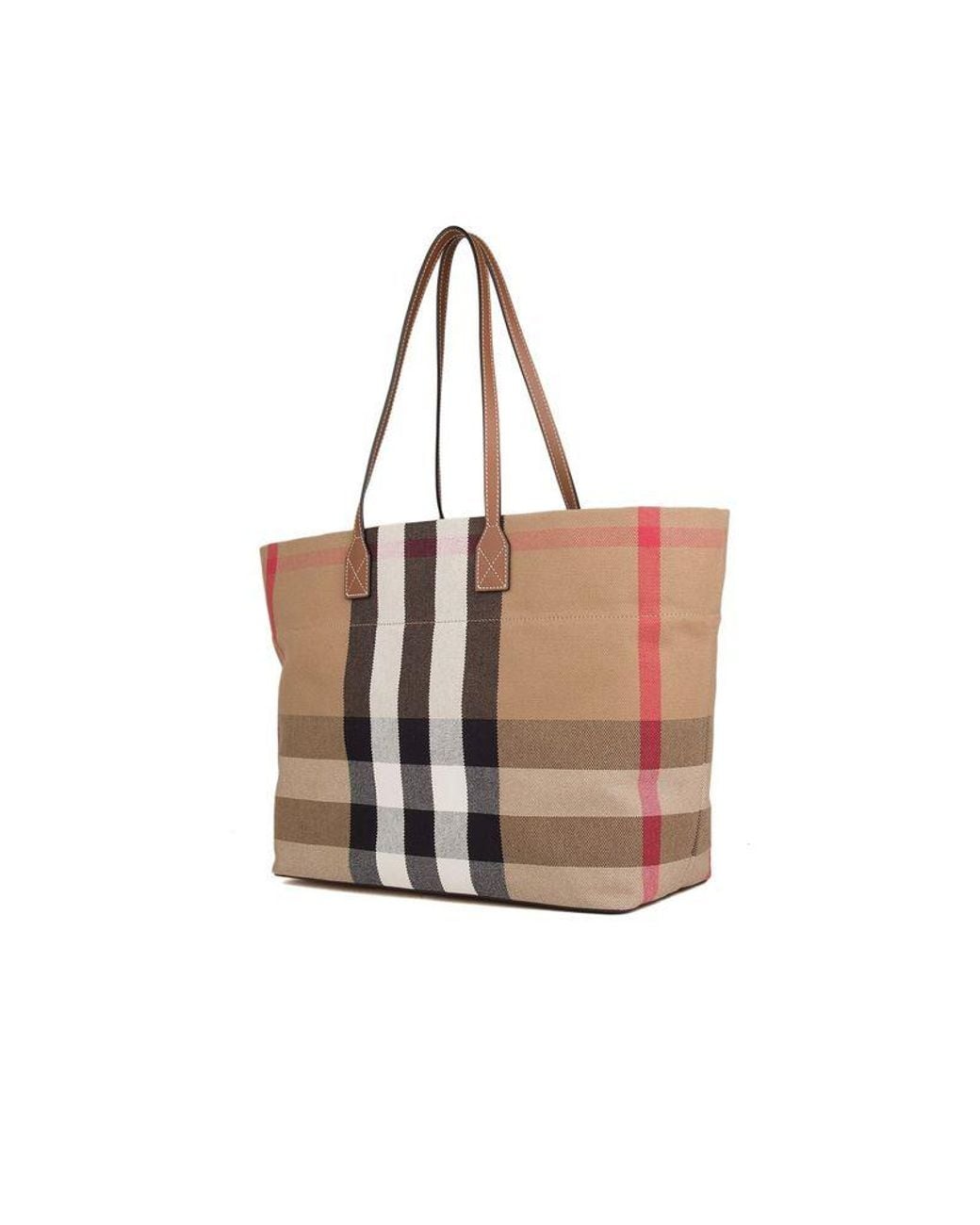 Burberry White Tote Bag Cotton