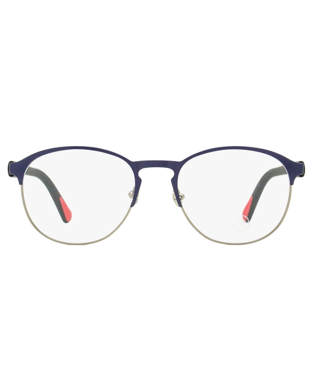 Moncler Black Moncler Ml5192 Oval Metal-Rubber Frame Eyeglasses for men