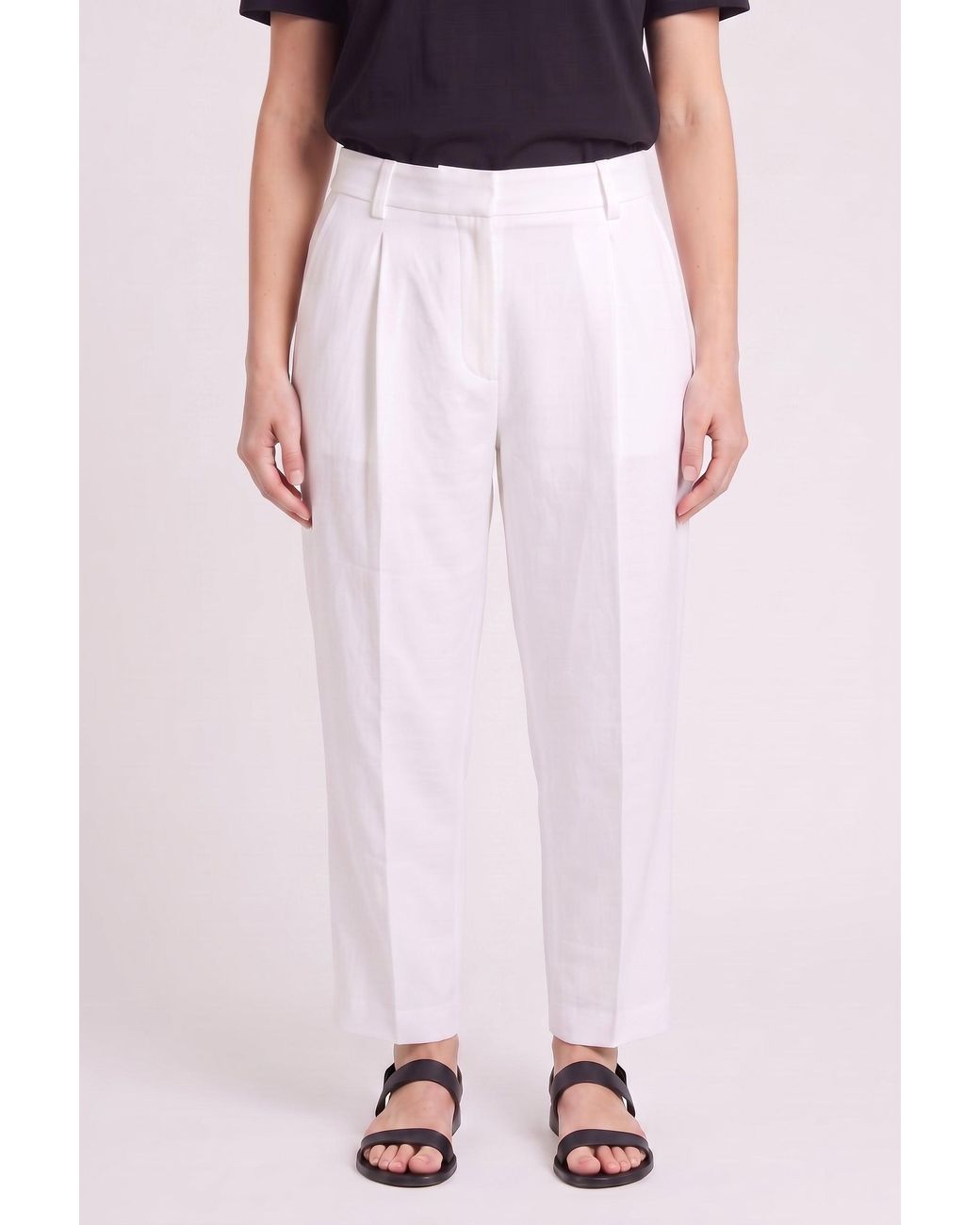 Brunello Cucinelli Pink Linen Blend Trousers Nwt