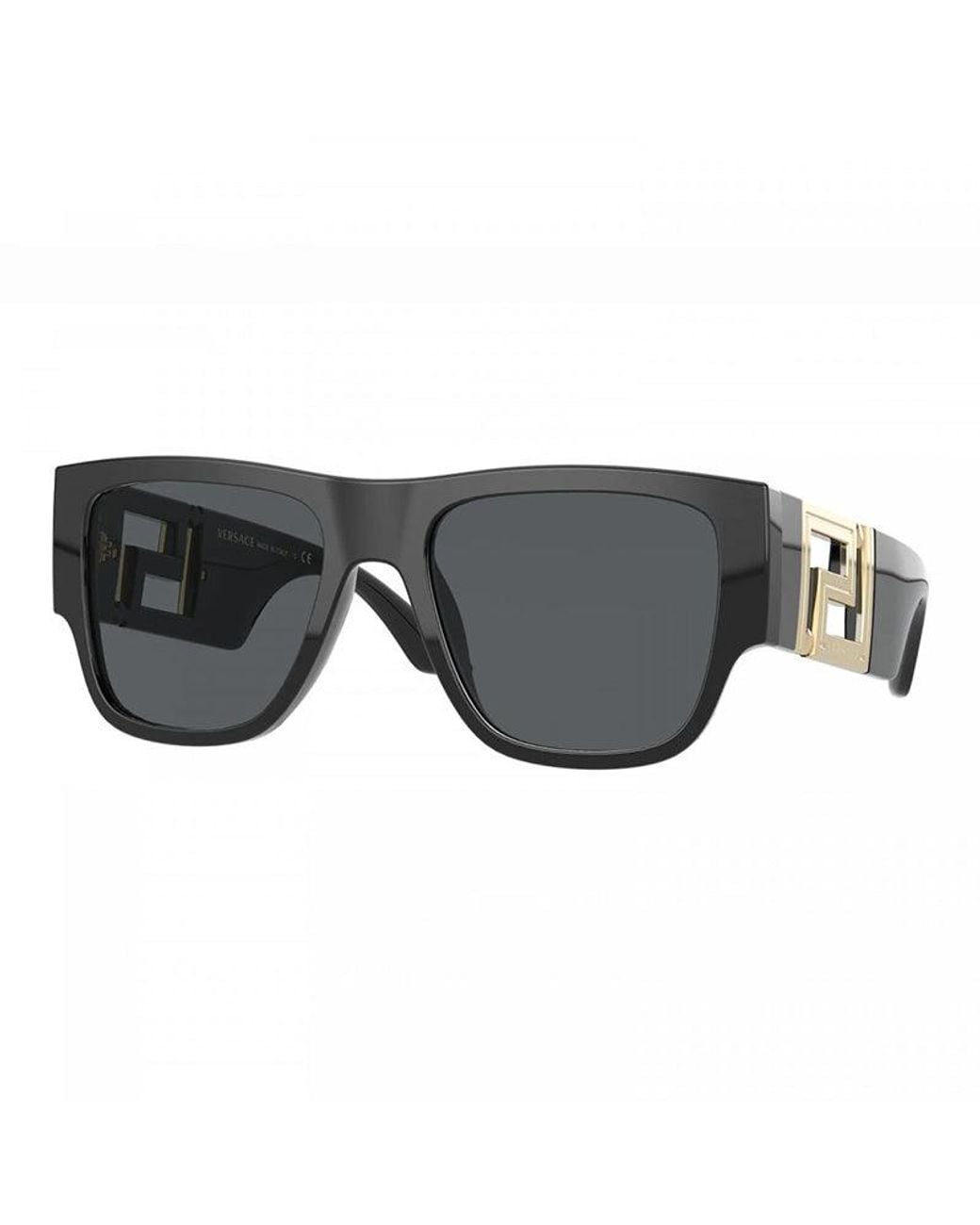 Versace Black Sunglasses Square Full Rim, Frame And Dark Lens Ve4403Gb1-87 for men