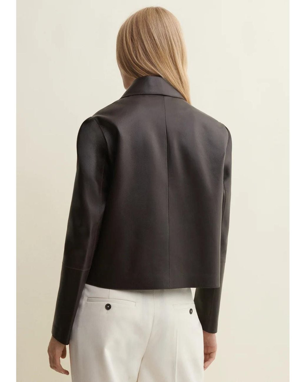 Arma Black Arma Crocodile-Embossed Leather Jacket
