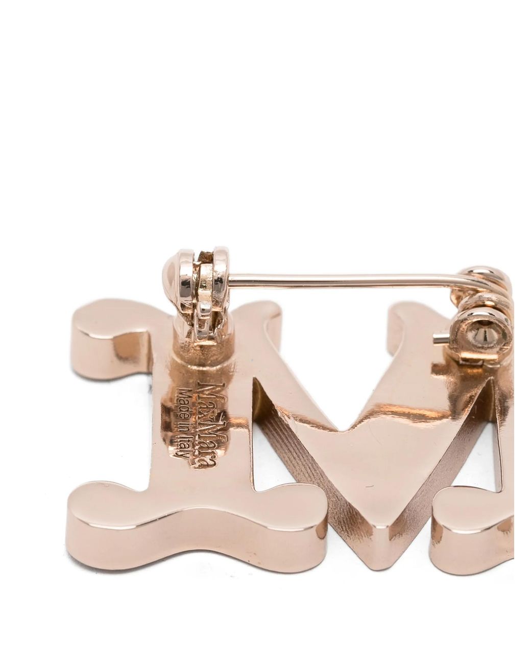 Max Mara White 'Facella' Brooch