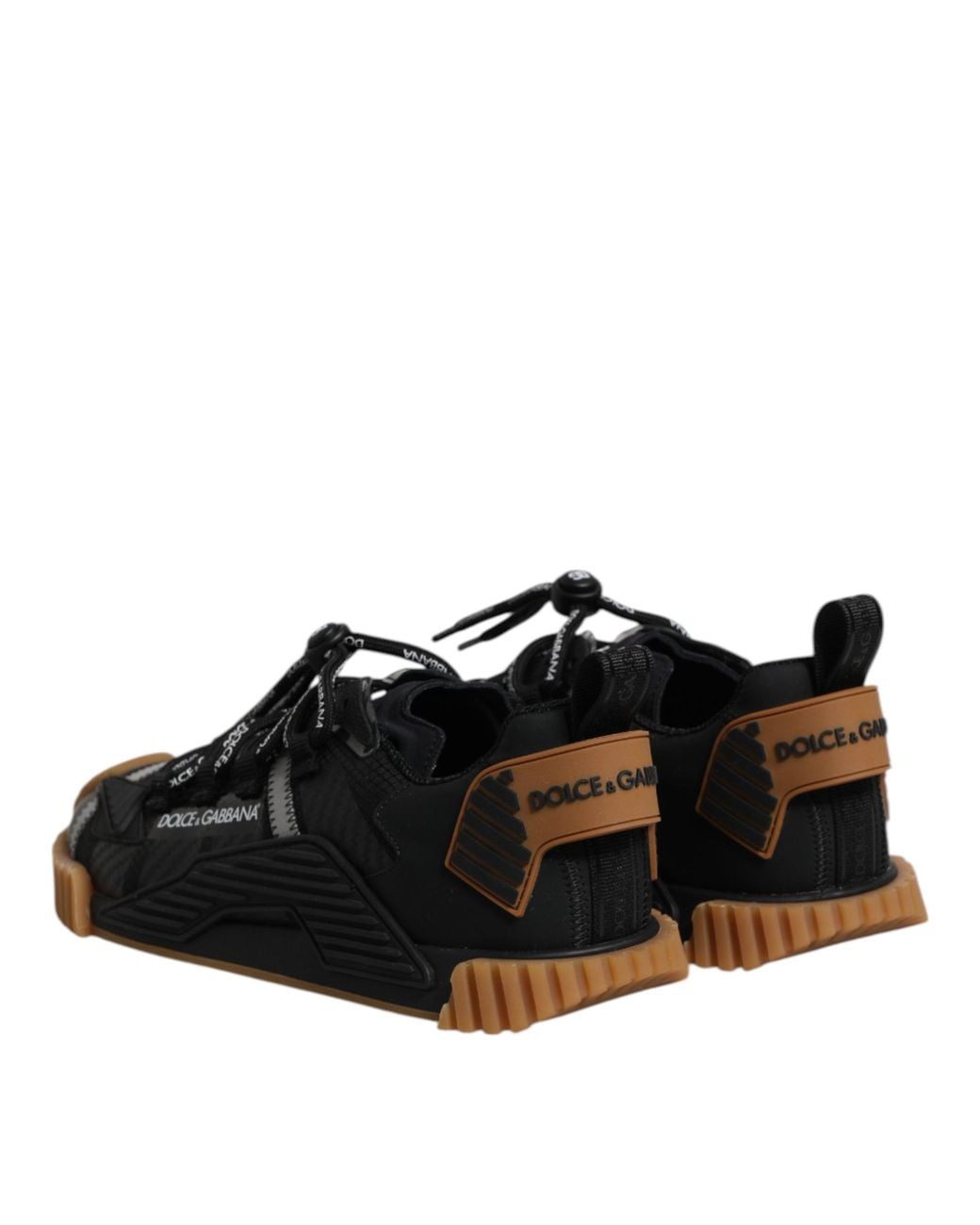 Dolce & Gabbana Black Logo Lace Up Low Top Ns1 Sneakers Shoes And for men