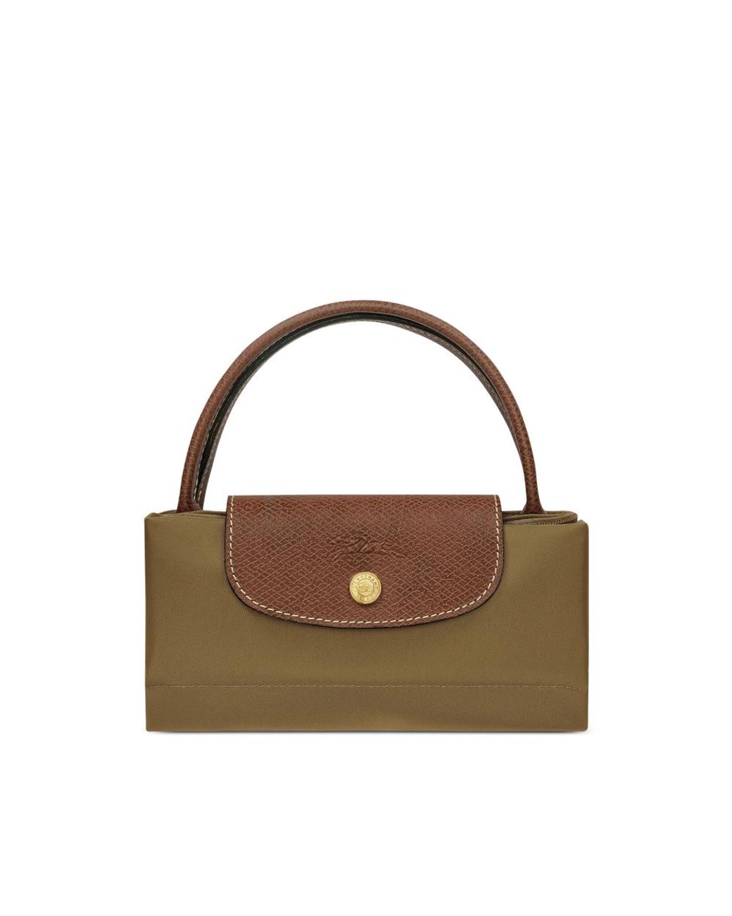 Longchamp Brown Tote Bag Le Pliage Calf Leather