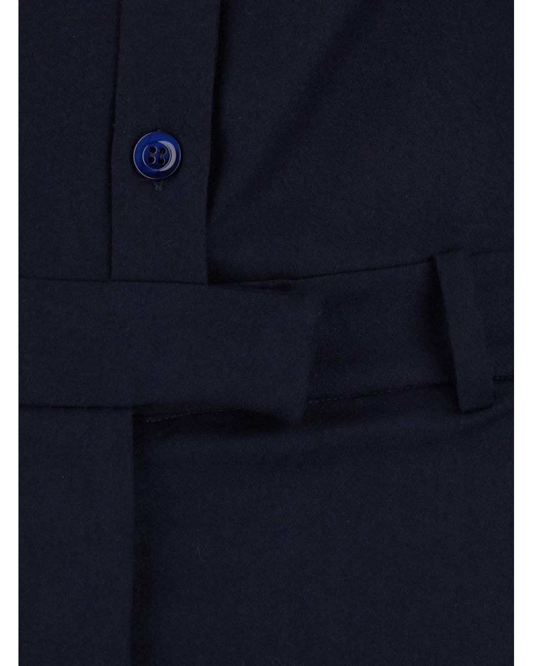 PT Torino Blue Jumpsuit With V-Neck Flannel Jumpsuits