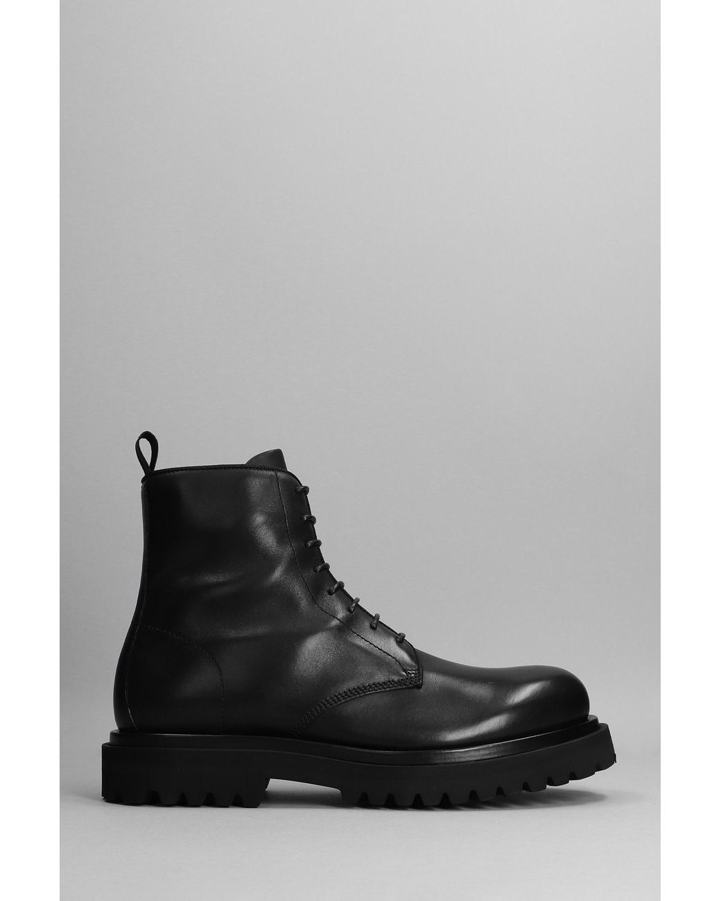 Officine Creative Combat Boots In Black Leather for Men Lyst