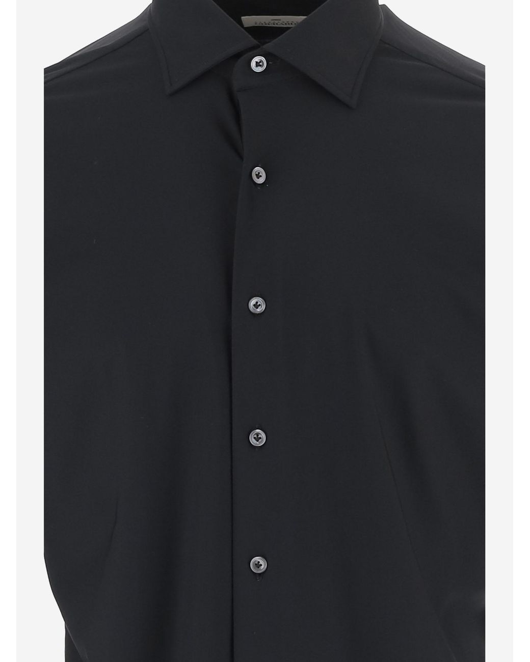Alessandro Gherardi Blue Stretch Jersey Shirt Nylon Elastane for men