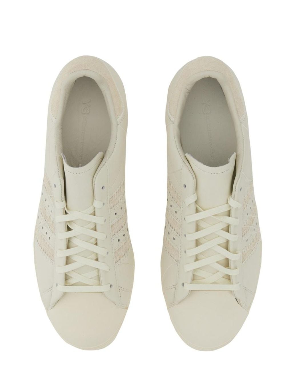 Adidas White Hicho Sneakers With Rubber Platform Sole Leather Trainers for men