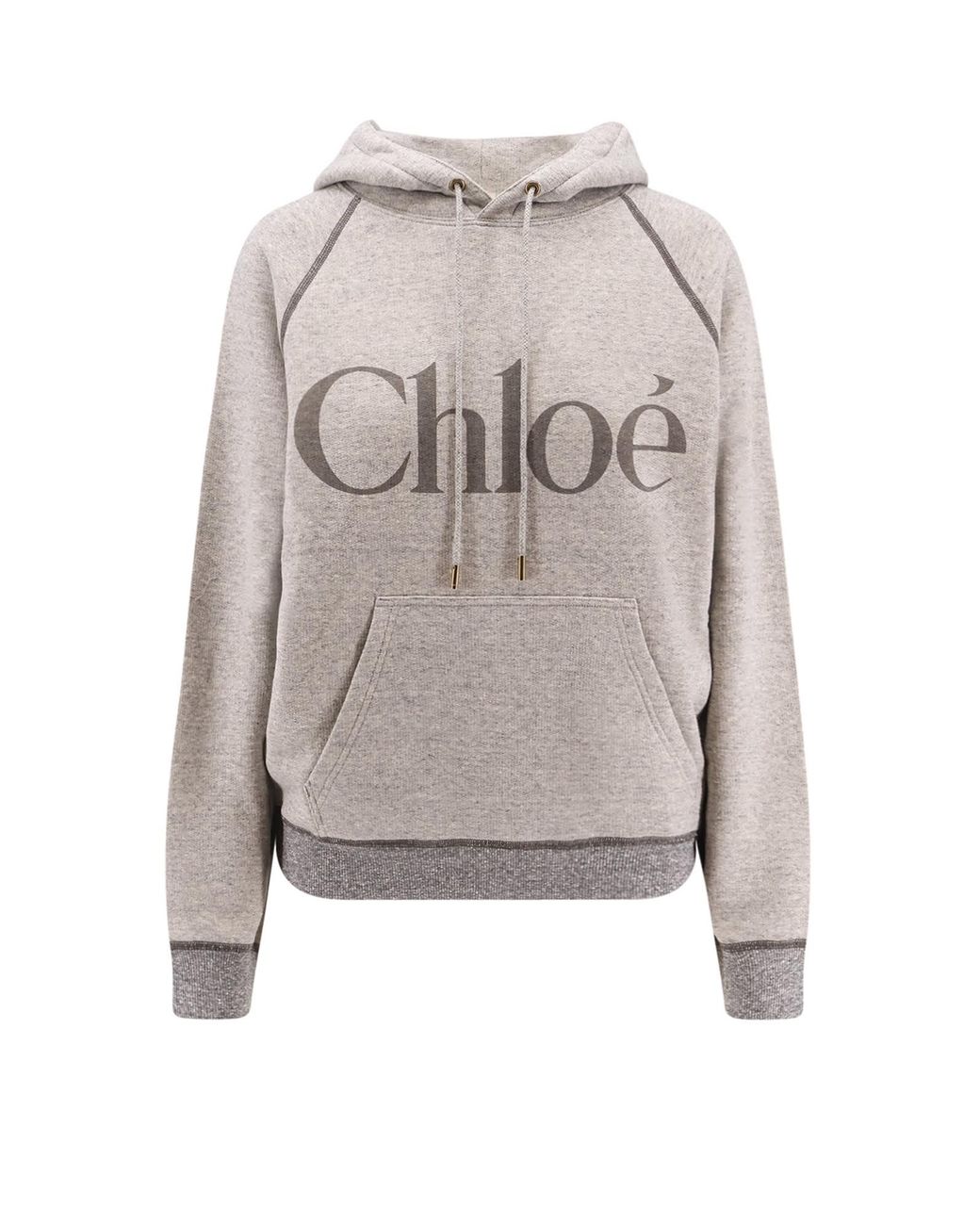 Chloé Gray Cotton Blend Sweatshirt