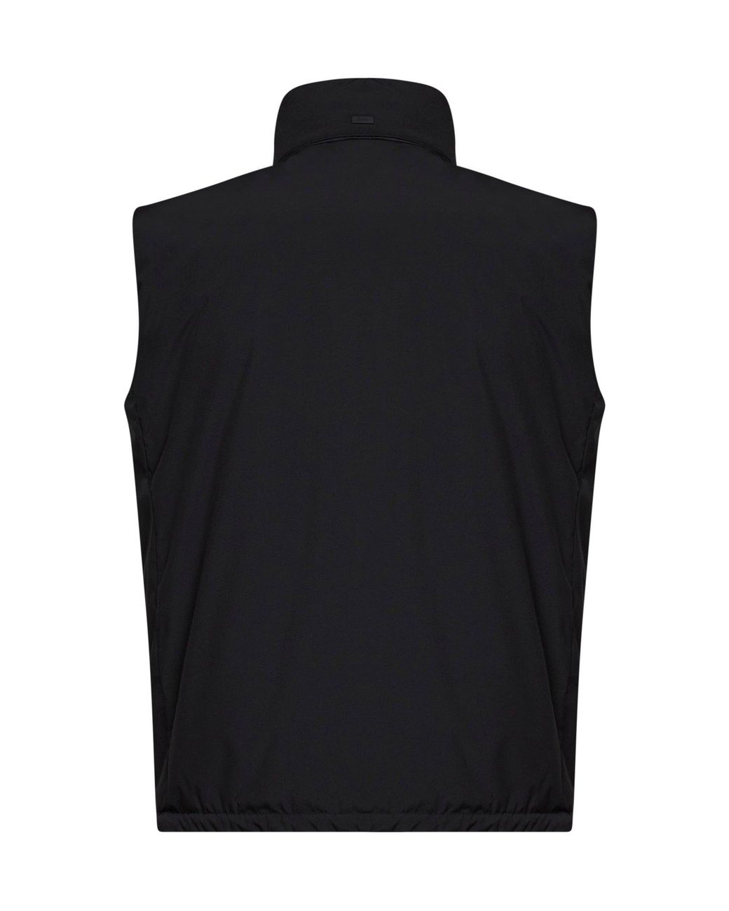 Herno Black 2 Layer Windstopper Padded Vest for men