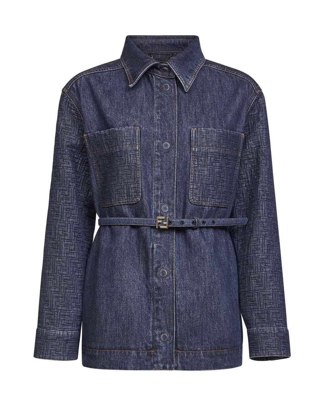 Fendi Blue Dark Denim Go-To Jacket