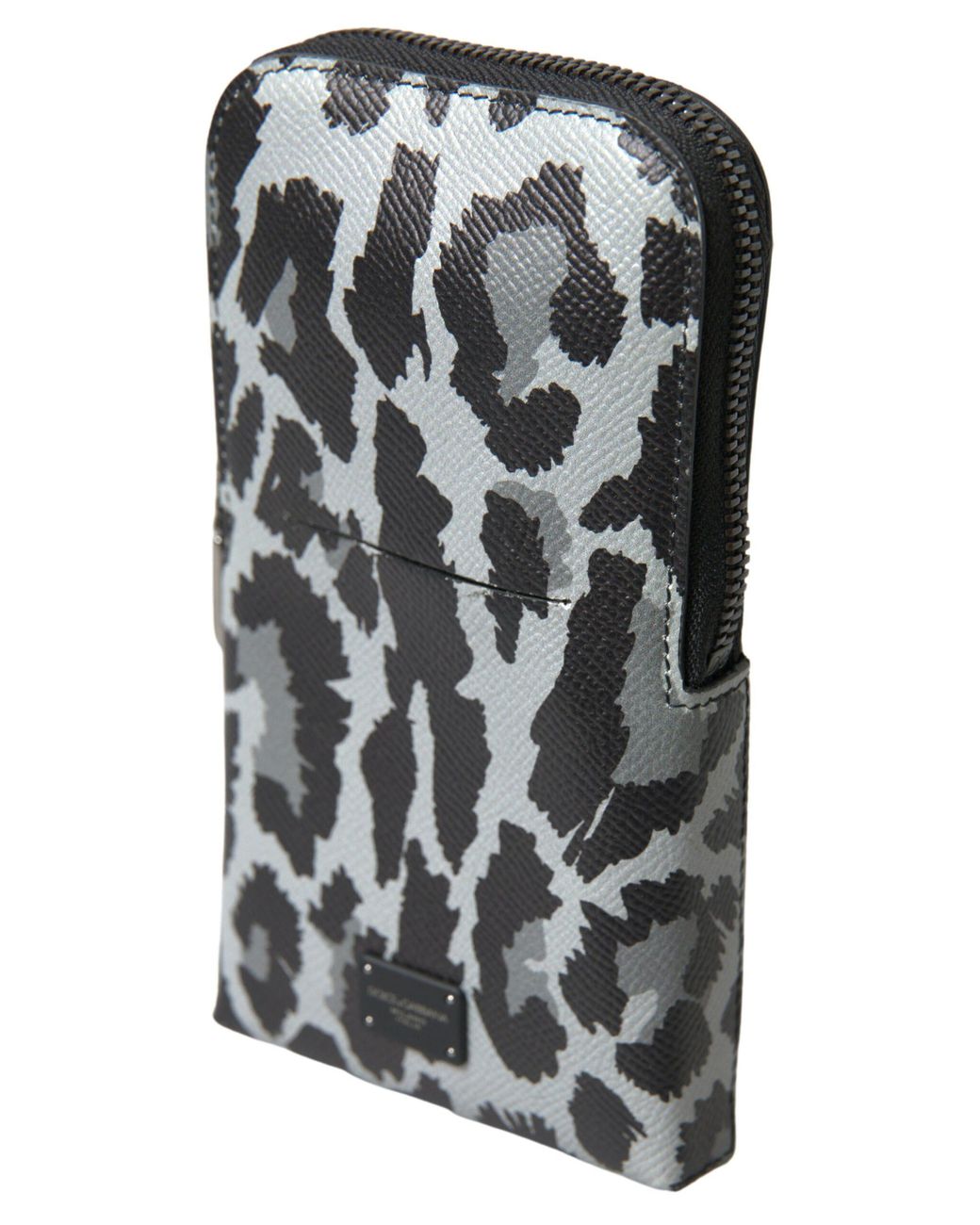 Dolce & Gabbana Multicolor Leopard Leather Purse Crossbody Sling Phone Bag Patterned for men