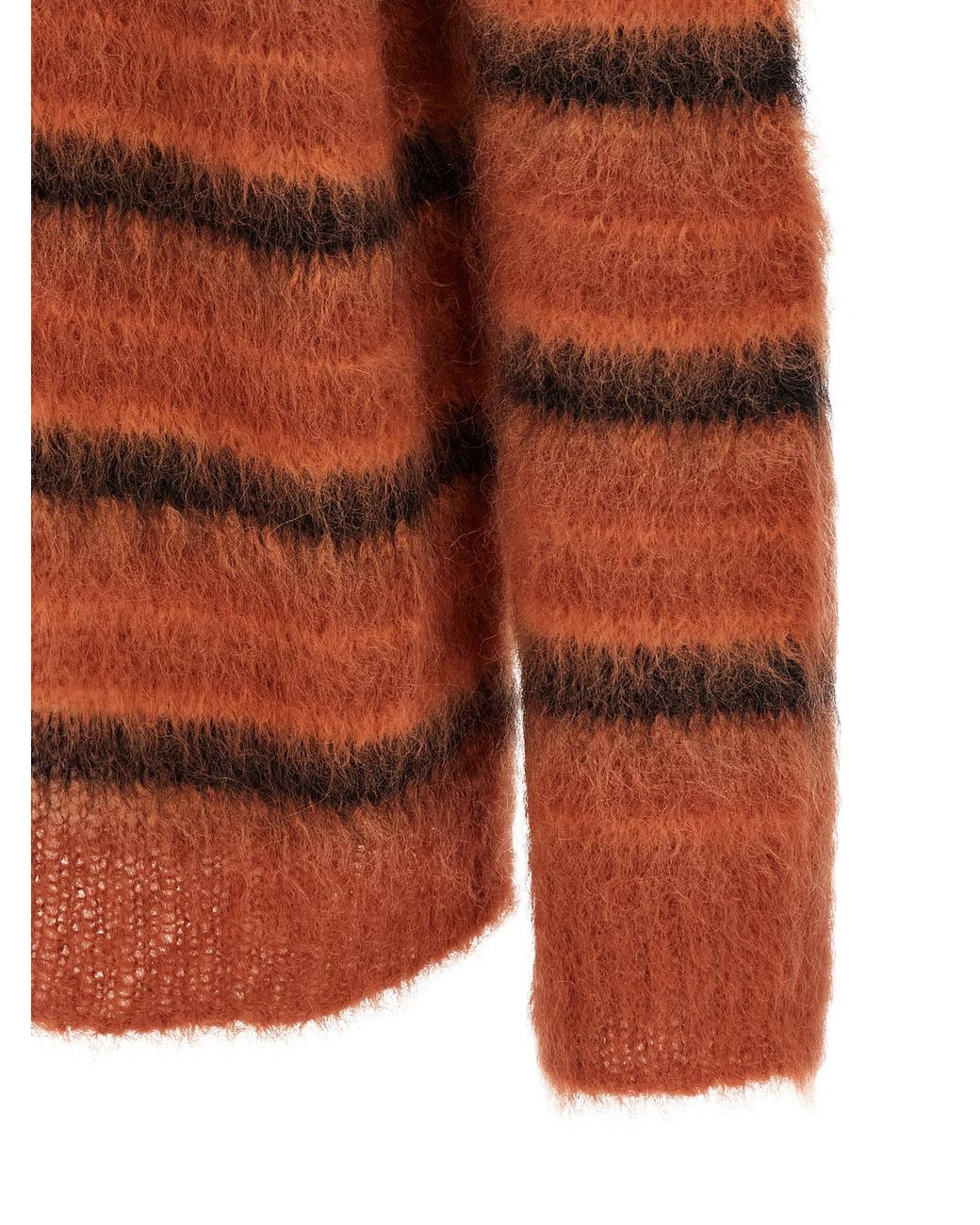 Marni Brown Brushed Striped Cardigan Wm Pl Sweater, Cardigans for men