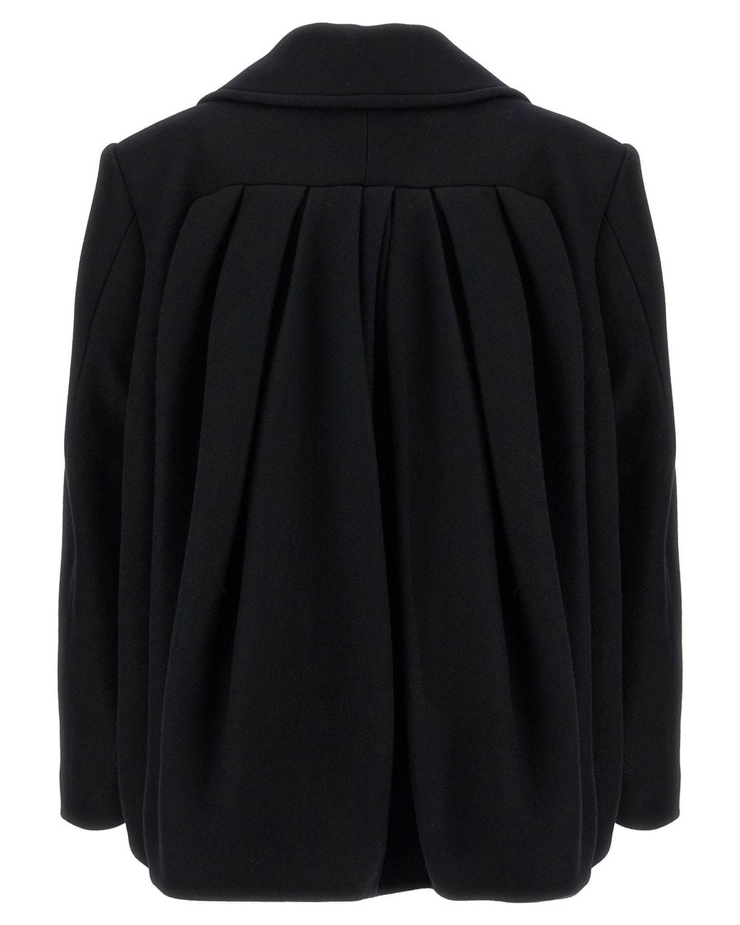 Dries Van Noten Black Vafel Coat