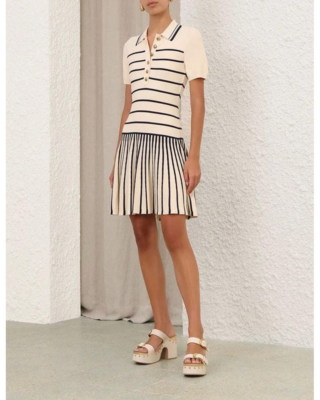 Zimmermann White Zimmermann Zimmer Dress — Cream