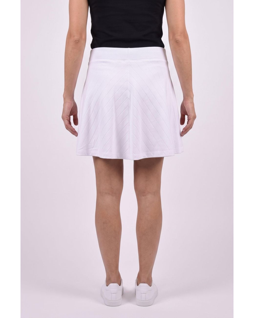 Brunello Cucinelli White Flared Cotton Skirt