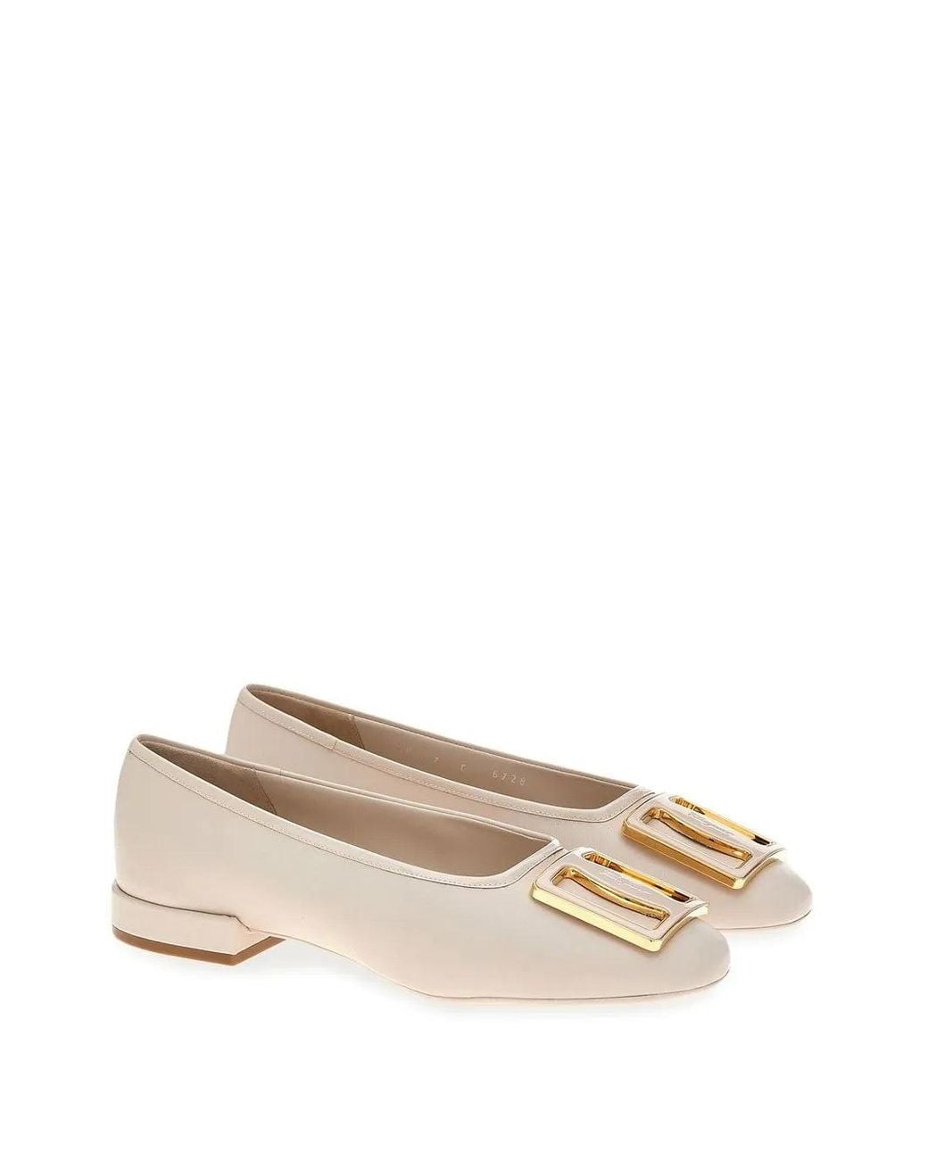 Ferragamo Natural Chunky Buckle Sandal