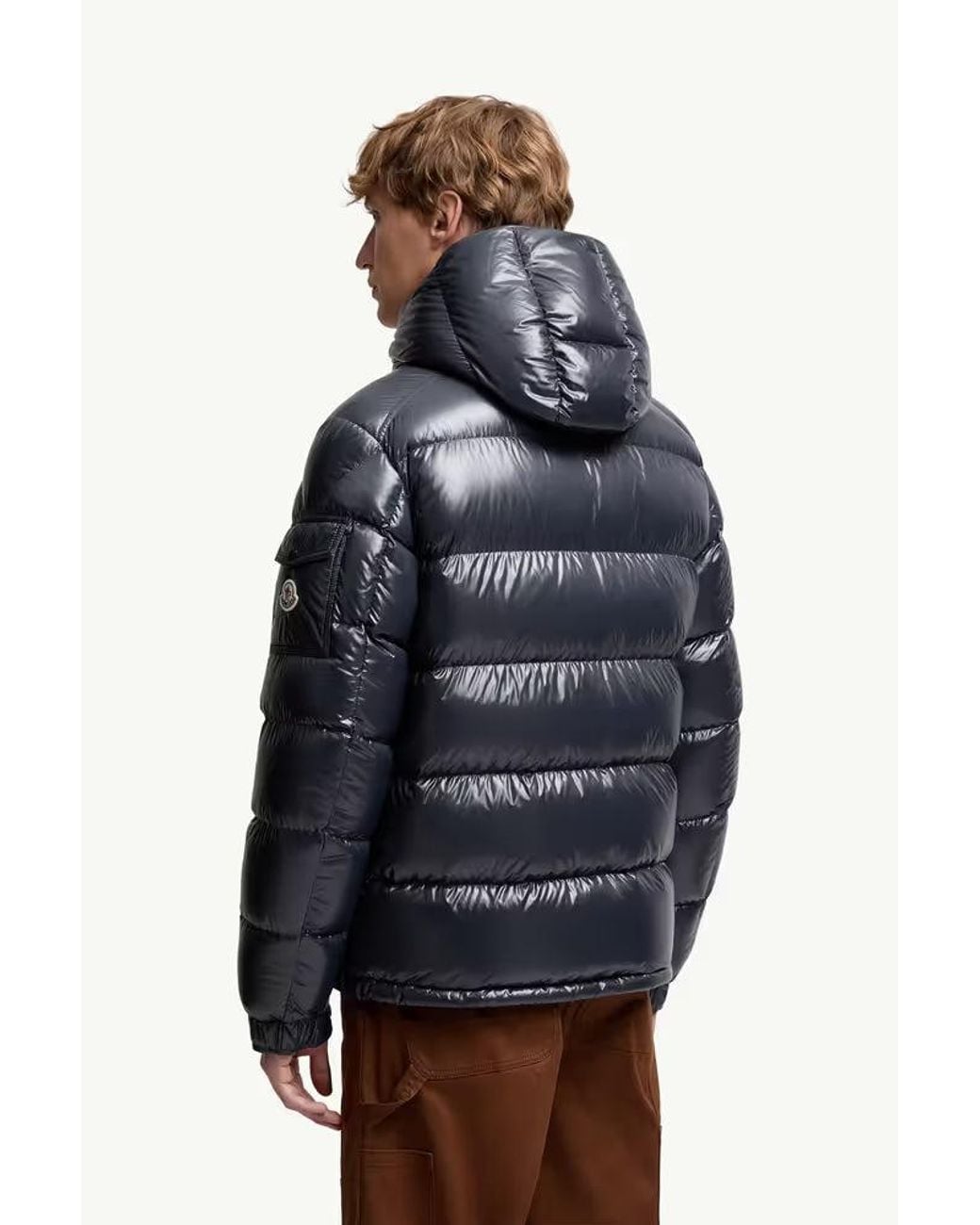 Moncler Blue Moncler Quilted Down Down Jacket