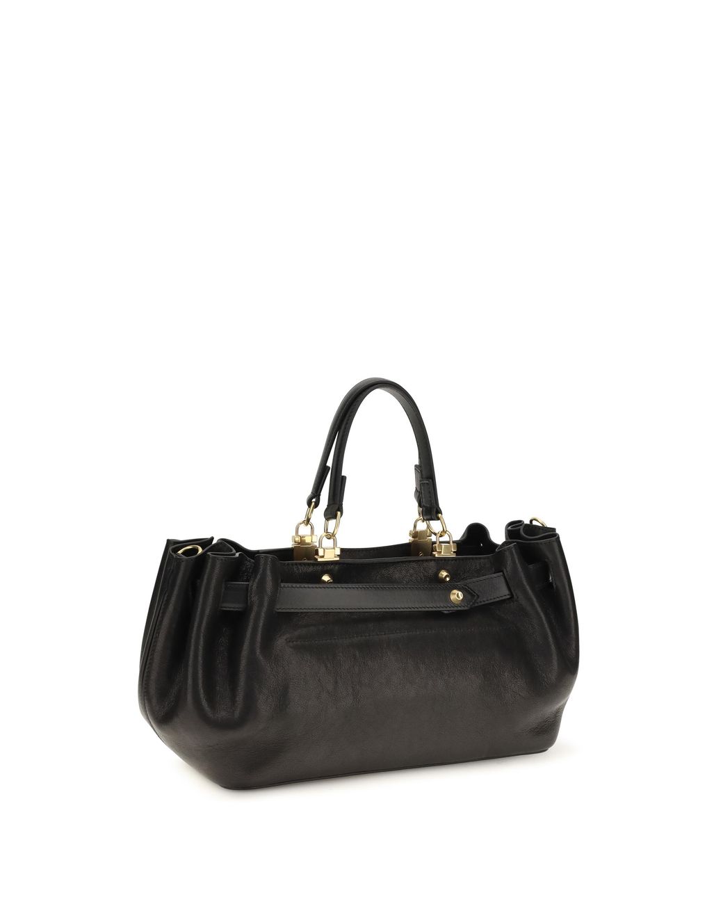 Balenciaga Black Small Bel Air Tote Bag Calf Suede