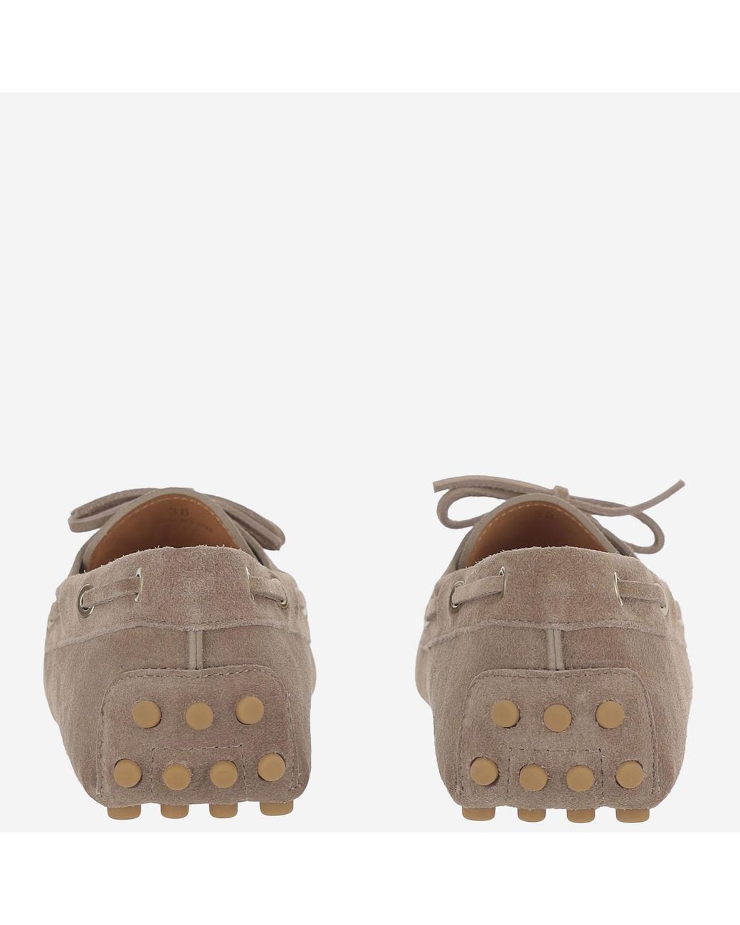 Tod's Brown Suede Leather Loafers Calfskin