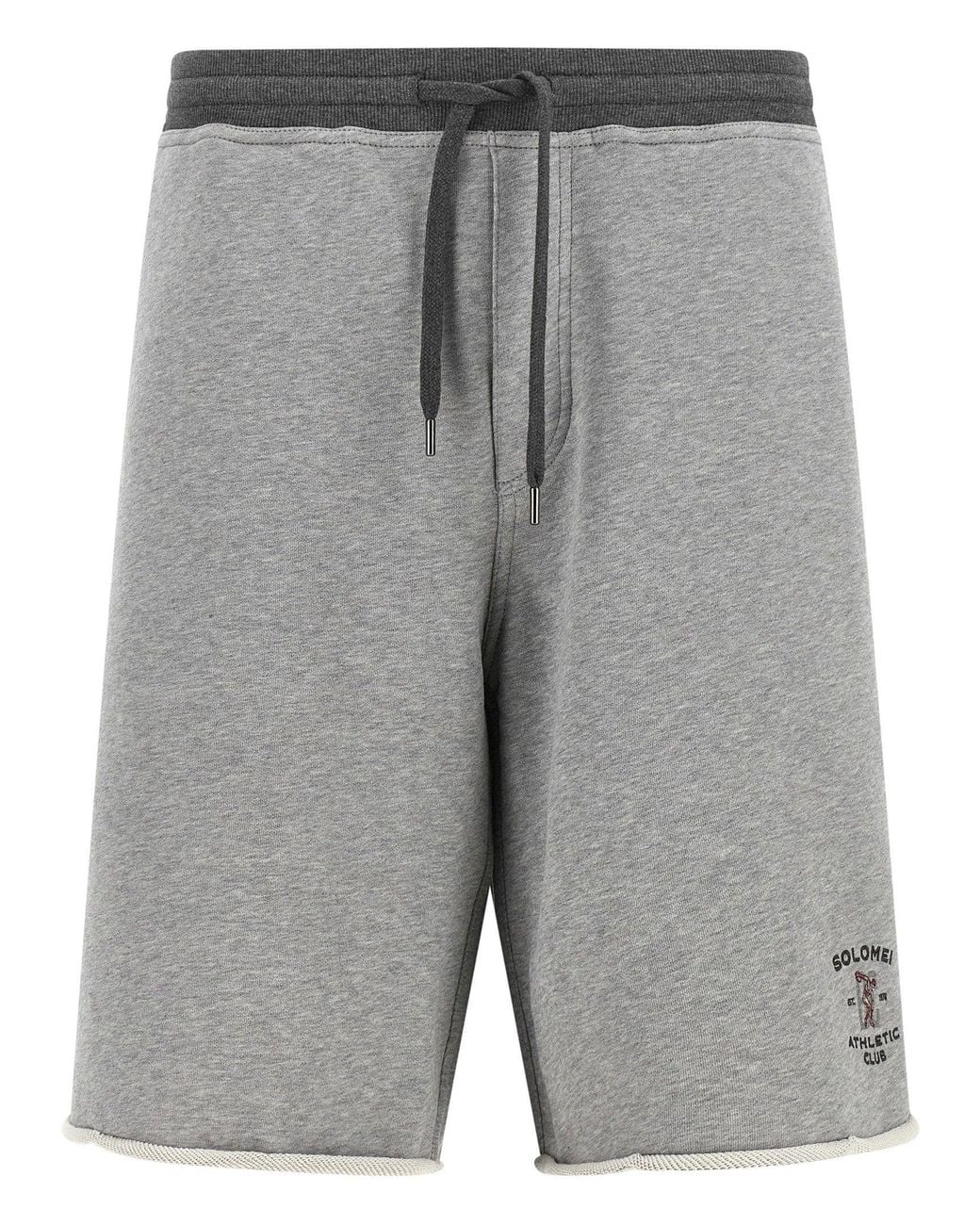 Brunello Cucinelli Gray Solomei Athletic Club Bermuda Shorts