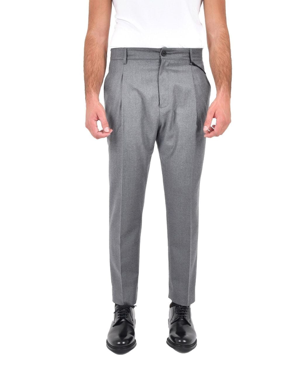 Low Brand Gray Trousers for men