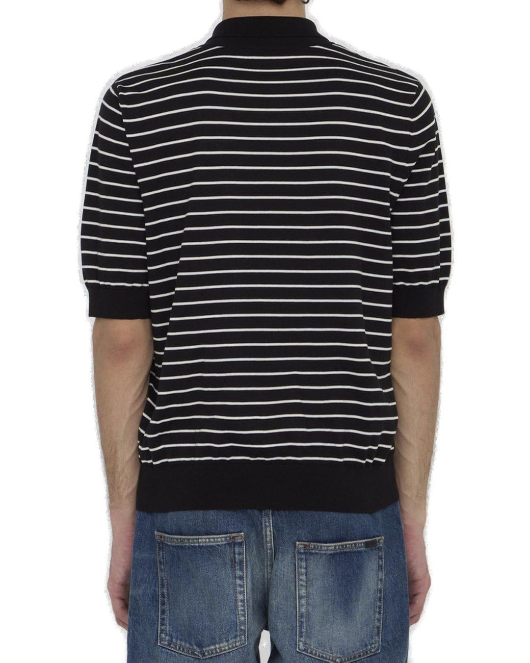 celine--Triomphe-Striped-Polo-