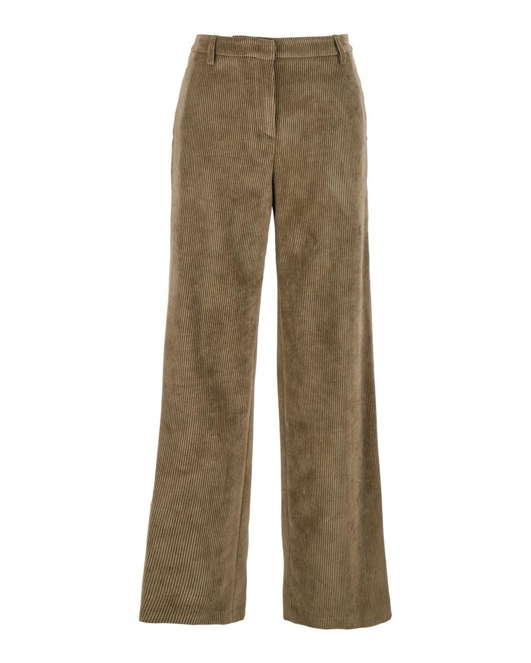 Le Plain Natural Pants With Belt Loops